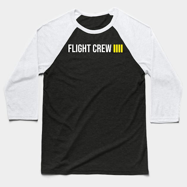 Flight Crew Baseball T-Shirt by Joshua Designs